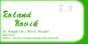 roland movik business card